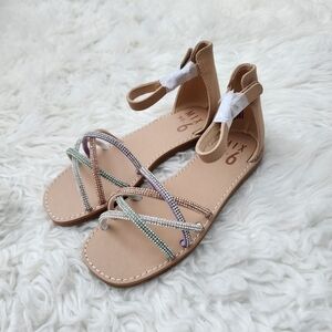 Mix No.6 Youth Girls' Stassi Sparkle Dress Sandal. Size 1. New. Dress up her l